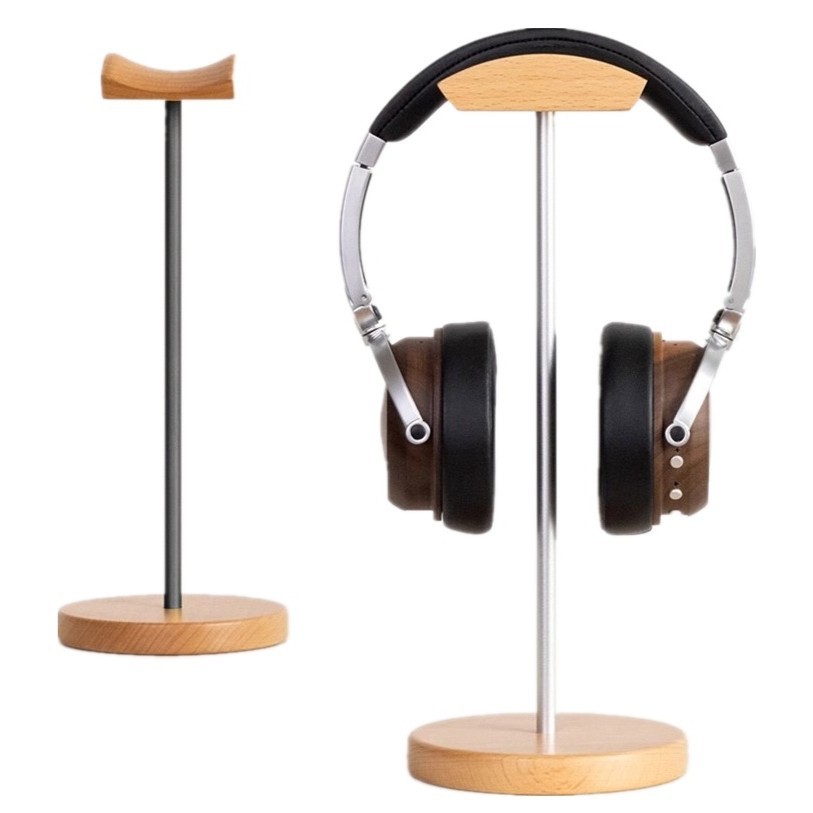 Outdoor Furniture Wood - 블랙 월넛 우드 & 알루미늄 헤드폰