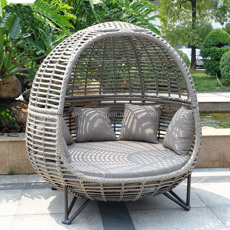 Outdoor Daybed Furniture - 북유럽 스타일 파티오 캐노피 데이베드 야외