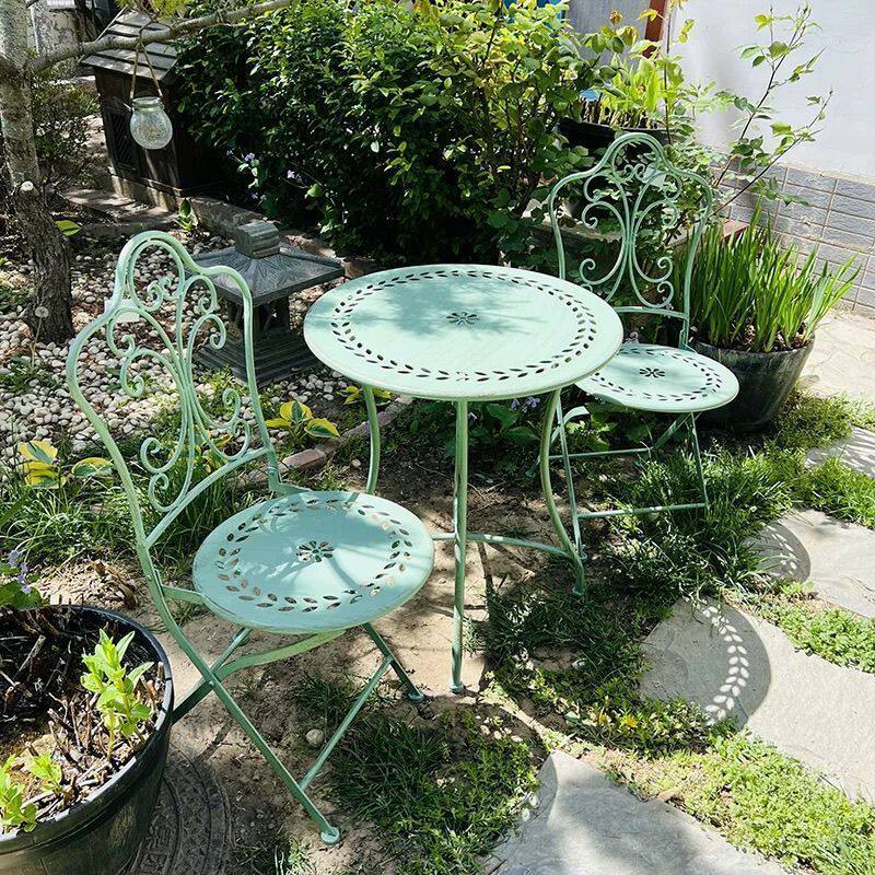Outdoor Furniture Metal Chairs - 프랑스 컨트리풍 철제 테이블 및 의자,