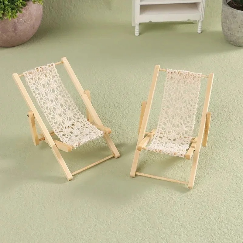 1/12 스케일 접이식 비치 데크 의자 미니 가구 모델 - Outdoor Furniture Diy 리뷰 및 가격