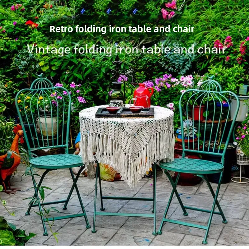 야외 안뜰 정원 의자, 다리미 할로우 아웃 접이식 테이 - Outdoor Furniture Metal Chairs 리뷰 및 가격