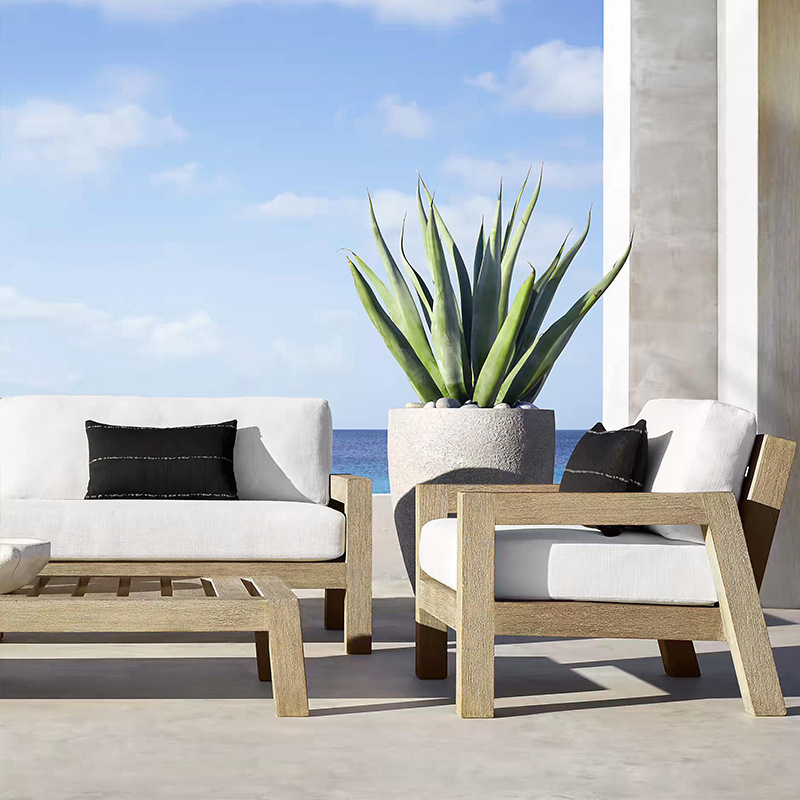 고급 방수 현대식 정원 가구 세트 티크 목재 파티오 섹 - Outdoor Furniture Luxury 리뷰 및 가격