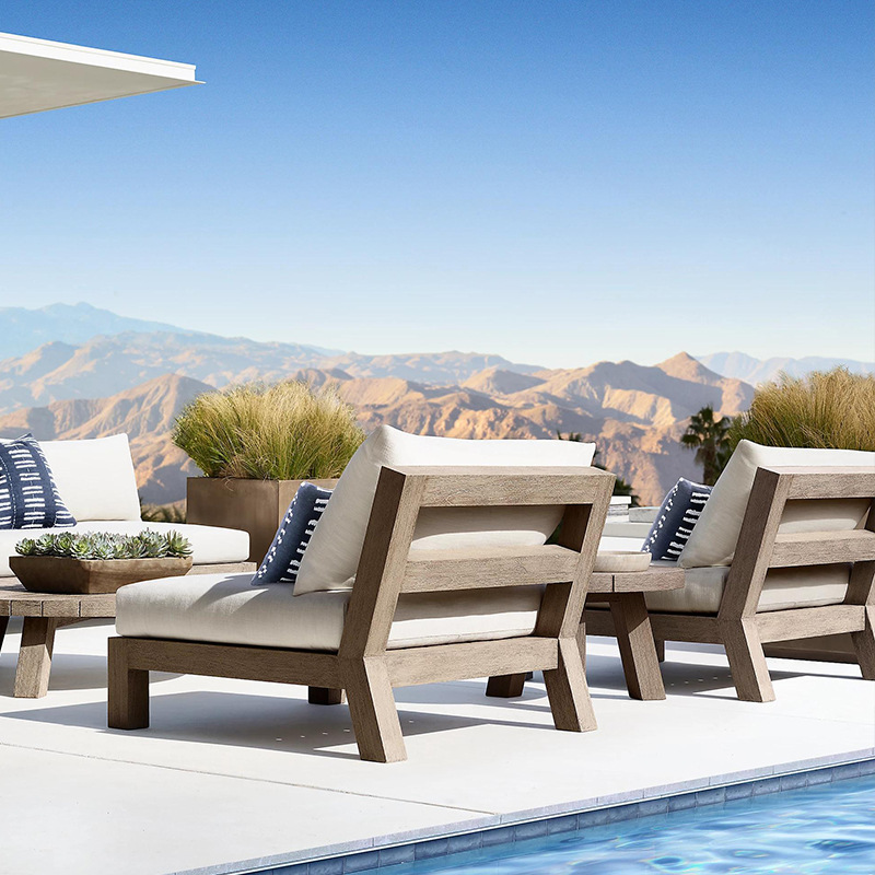고급 방수 현대식 정원 가구 세트 티크 목재 파티오 섹 - Outdoor Furniture Luxury 리뷰 및 가격
