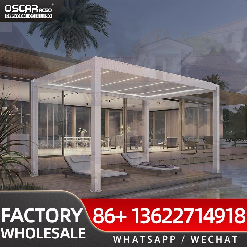 고정식 지붕 퍼골라 럭셔리 바이오클리마틱 알루미늄 야외 - Outdoor Furniture Luxury 리뷰 및 가격