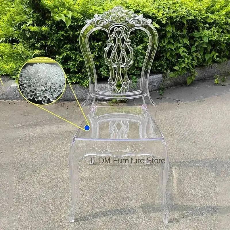 럭셔리 웨딩 의자 야외 아크릴 투명 장미 다이닝 의자  - Outdoor Furniture Luxury 리뷰 및 가격